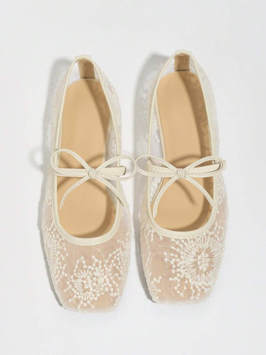 Elowen Lace Mary Jane Ballerinas