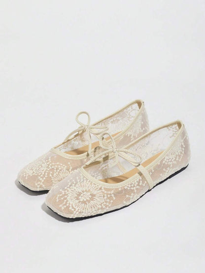 Elowen Lace Mary Jane Ballerinas