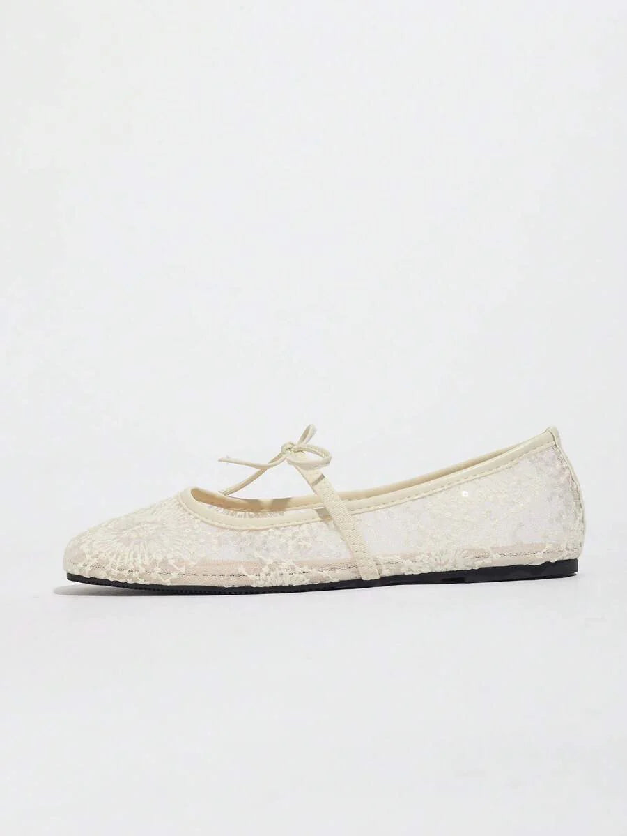 Elowen Lace Mary Jane Ballerinas