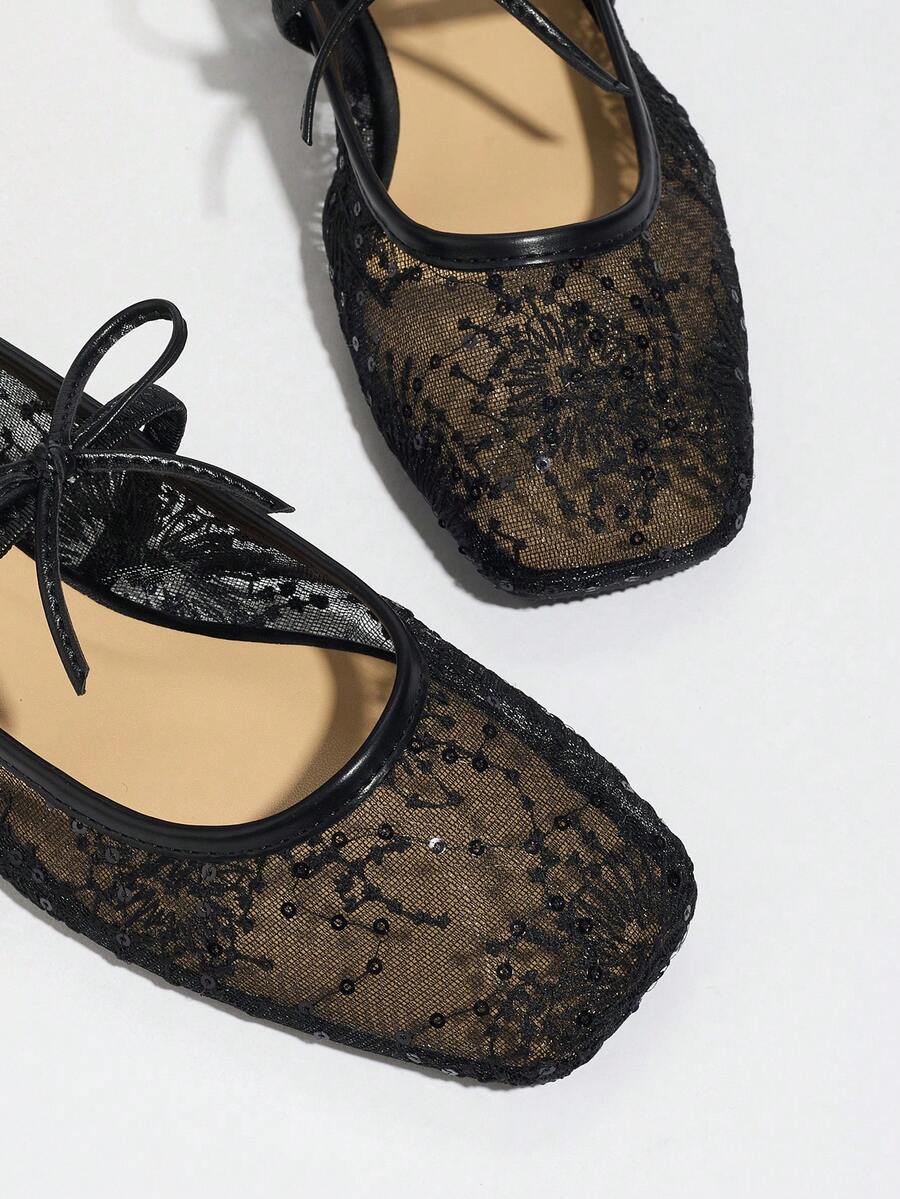Elowen Lace Mary Jane Ballerinas
