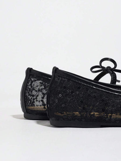 Elowen Lace Mary Jane Ballerinas