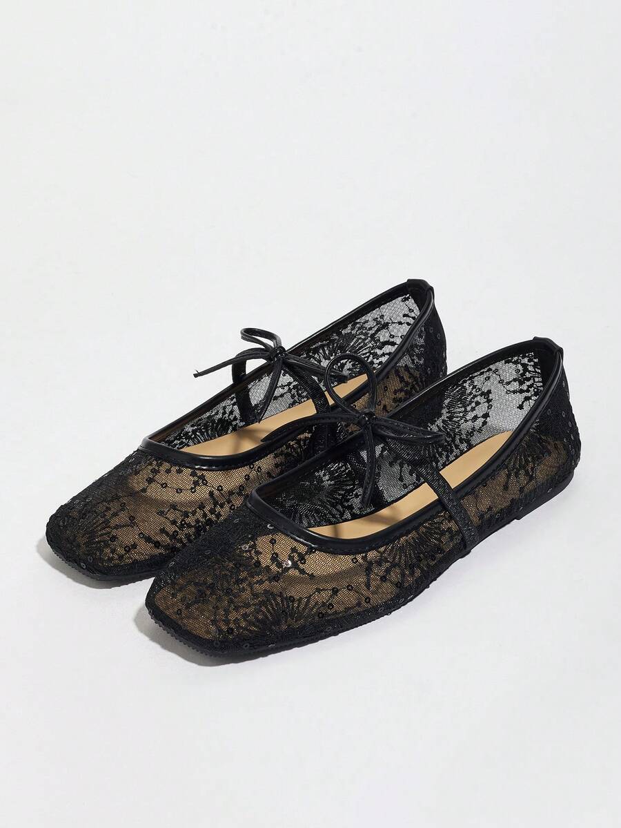 Elowen Lace Mary Jane Ballerinas