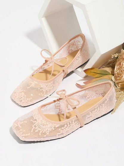 Elowen Lace Mary Jane Ballerinas