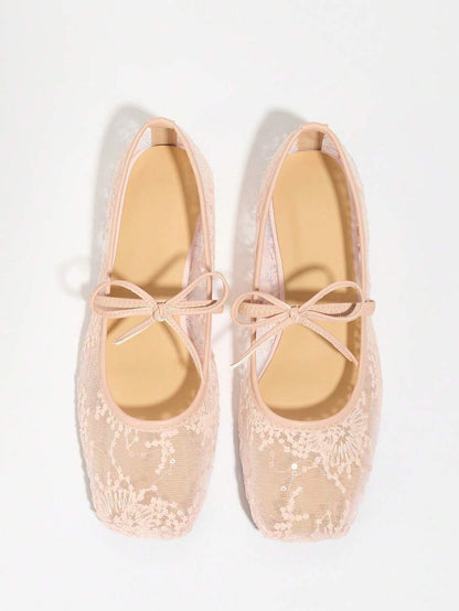 Elowen Lace Mary Jane Ballerinas