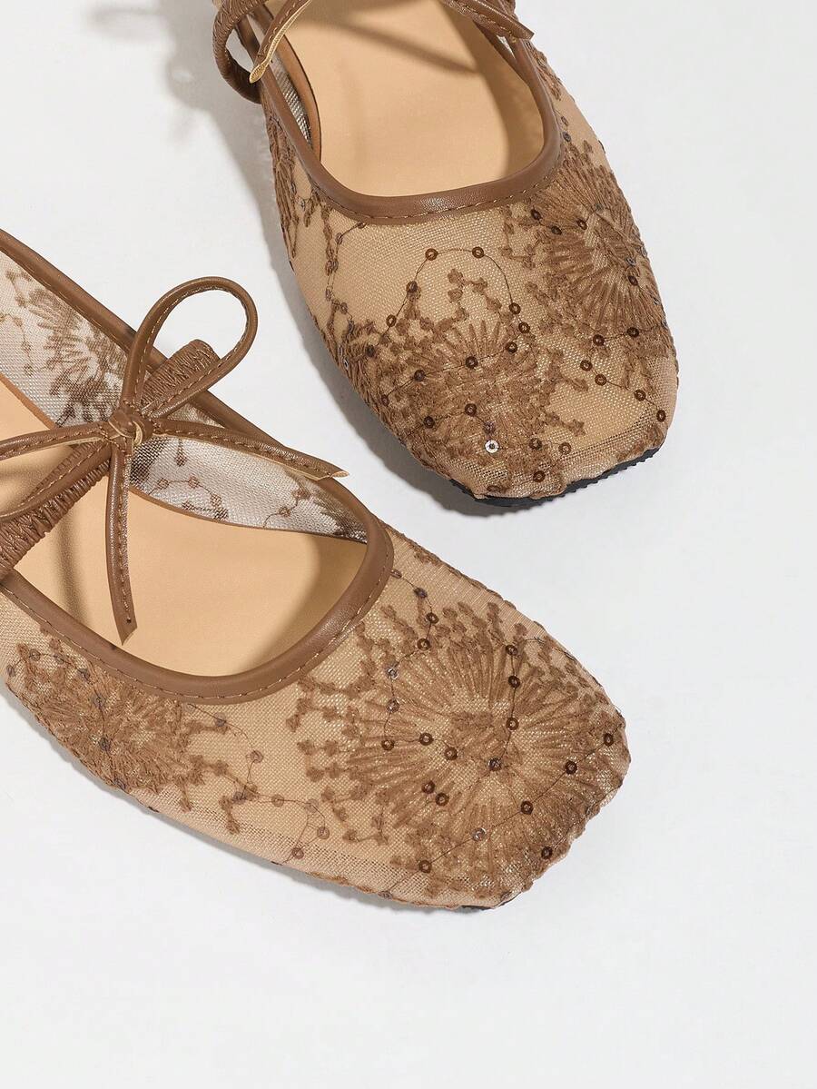 Elowen Lace Mary Jane Ballerinas