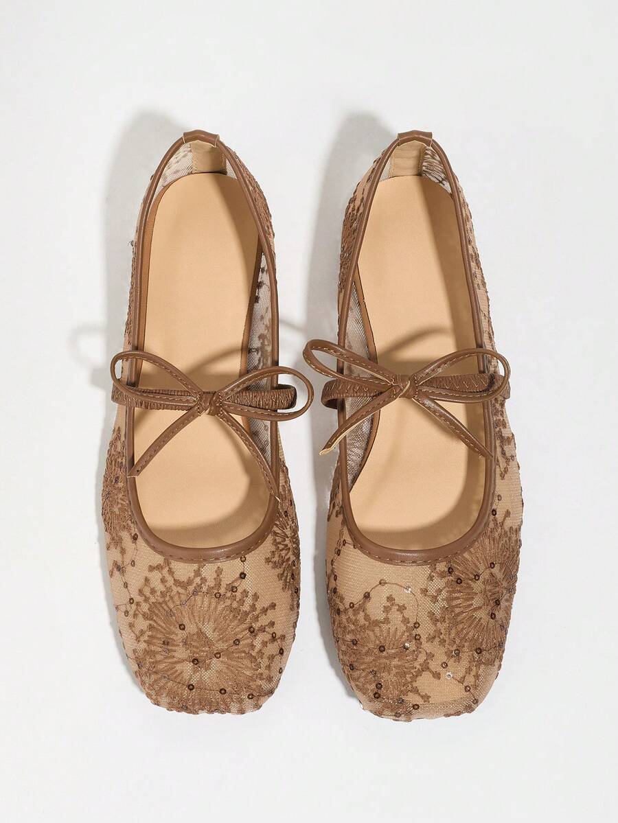 Elowen Lace Mary Jane Ballerinas