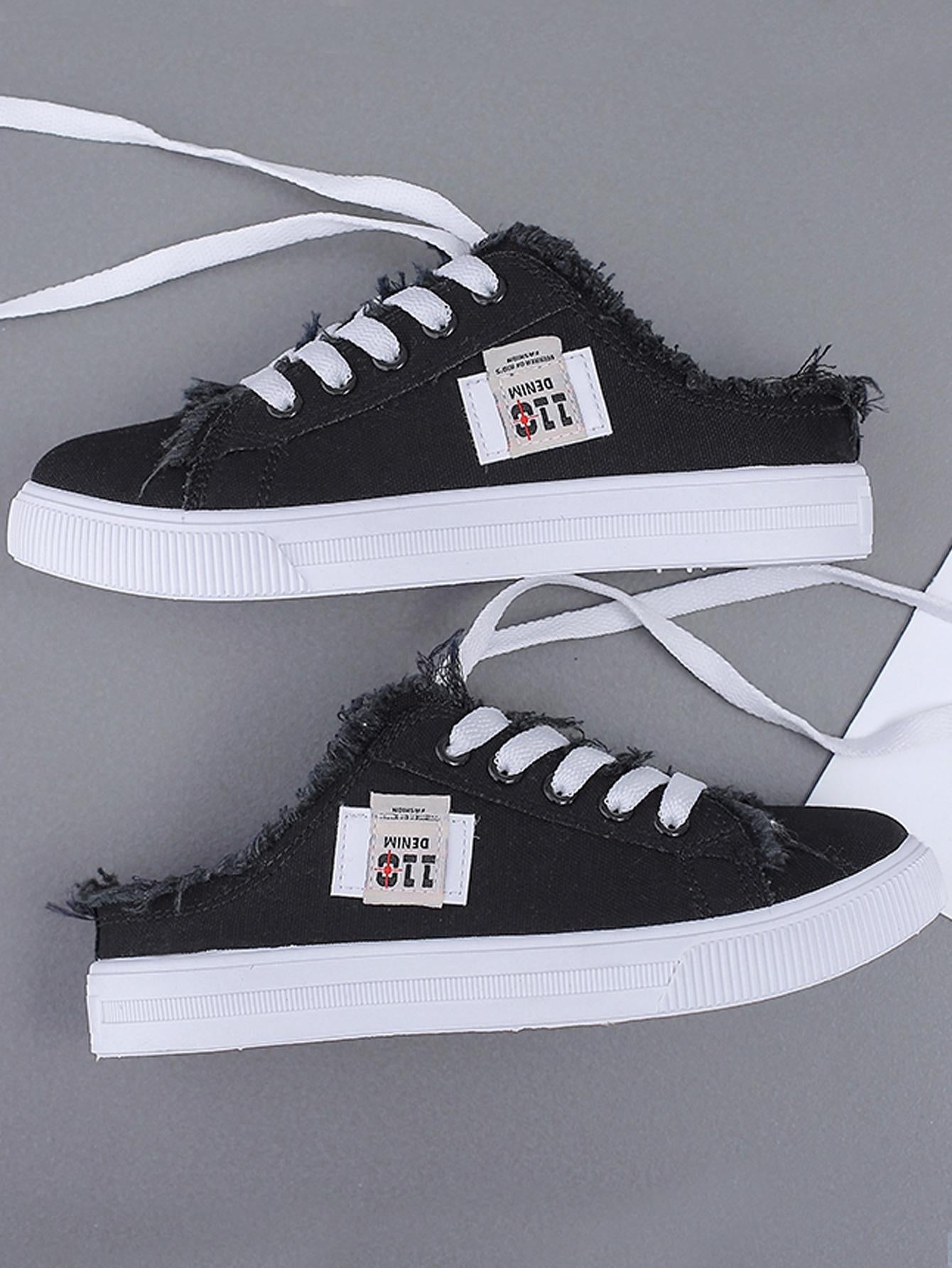 Denim Mule Sneakers