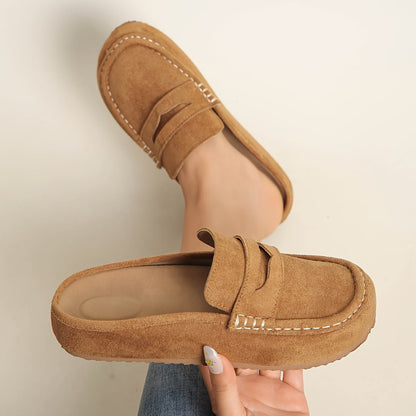 SoftStep Suede Mule Loafers