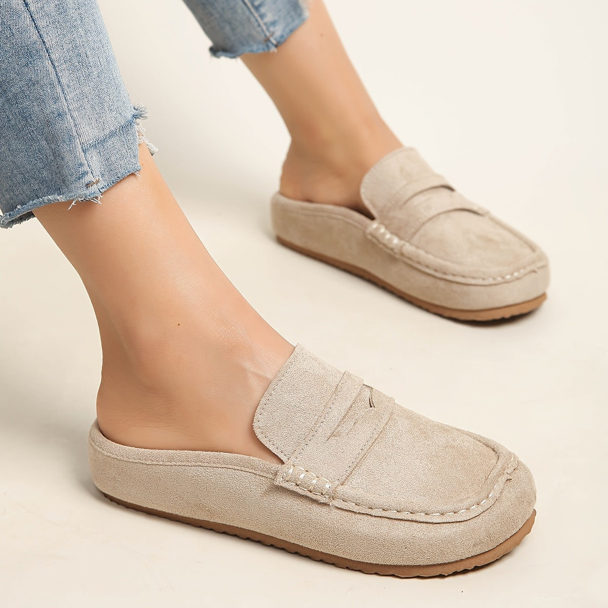 SoftStep Suede Mule Loafers