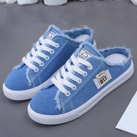 Denim Mule Sneakers