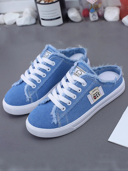 Denim Mule Sneakers
