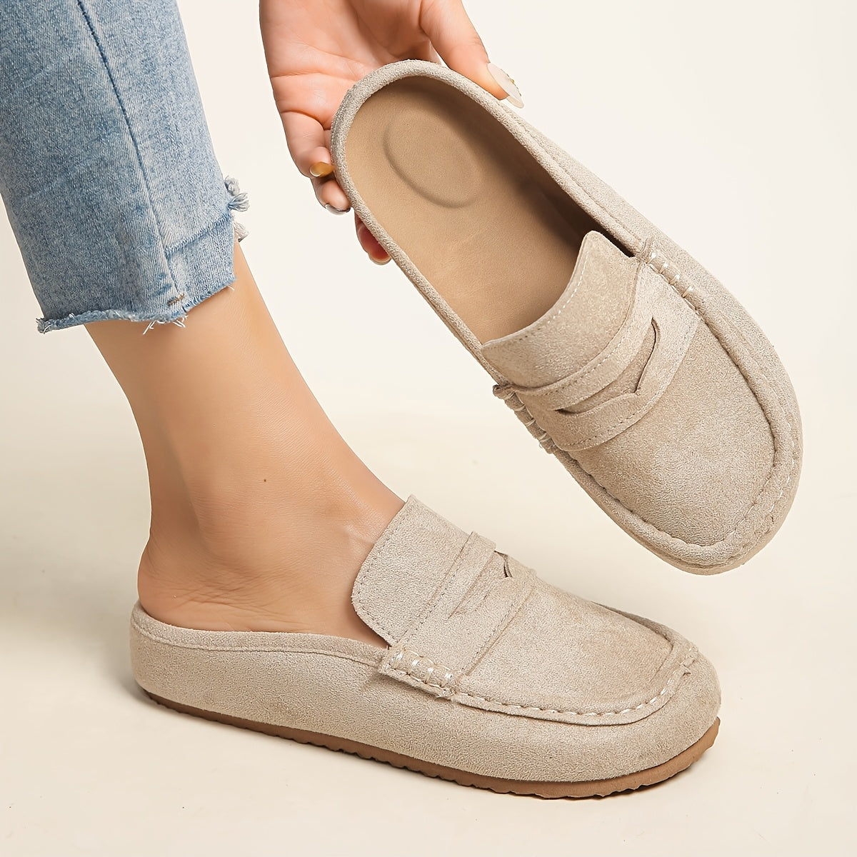 SoftStep Suede Mule Loafers