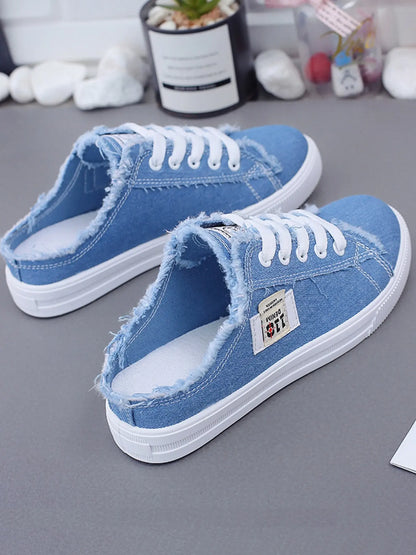 Denim Mule Sneakers