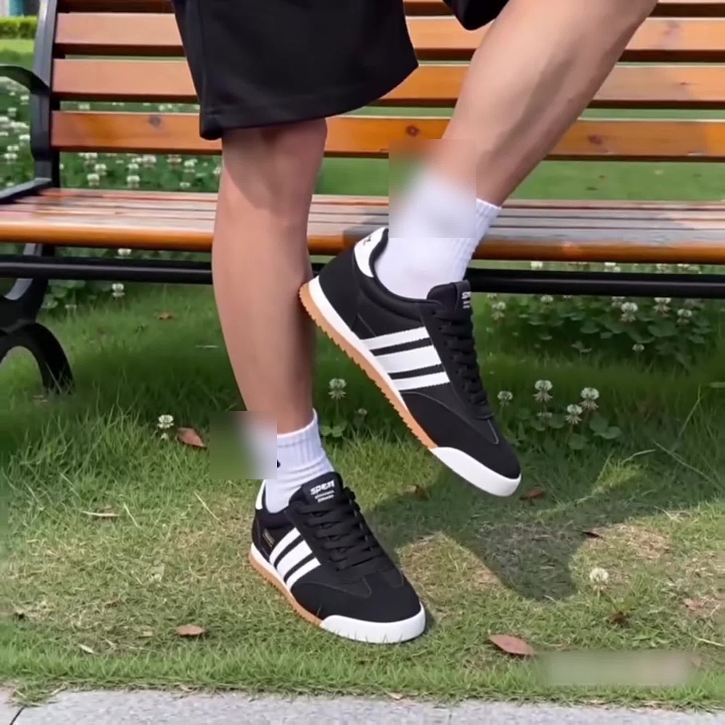 Nero Stripe Classic Sneakers