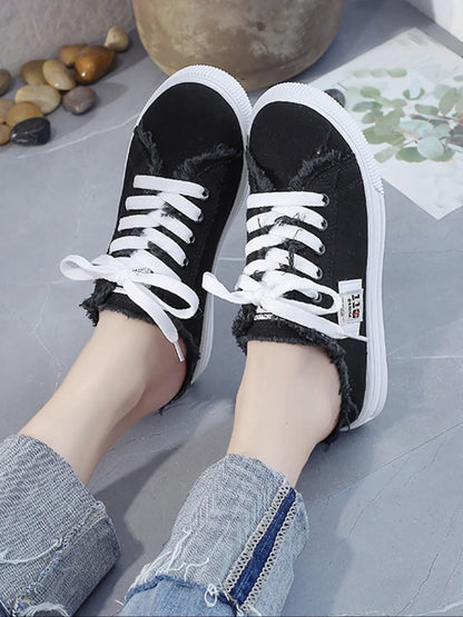 Denim Mule Sneakers