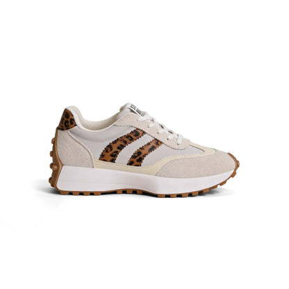 CloudLane Stripe Casual | Leopard Off-White
