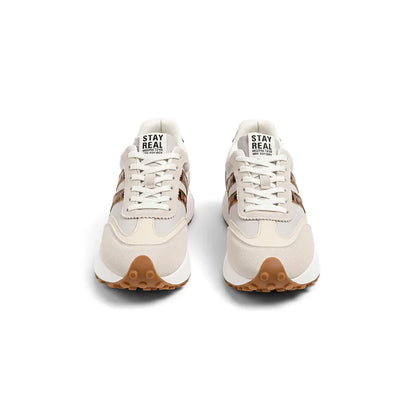 CloudLane Stripe Casual | Leopard Off-White