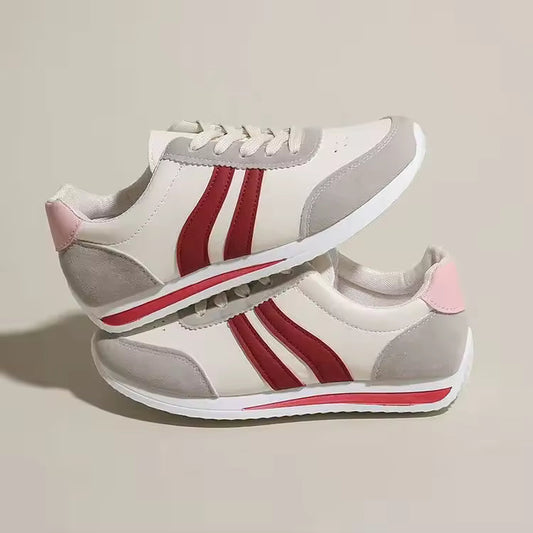 CoastLane Casual Red Court Sneakers