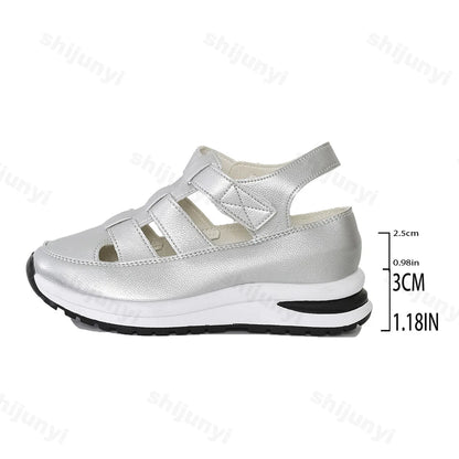 Solenne Casual-Plateau-Sandalen