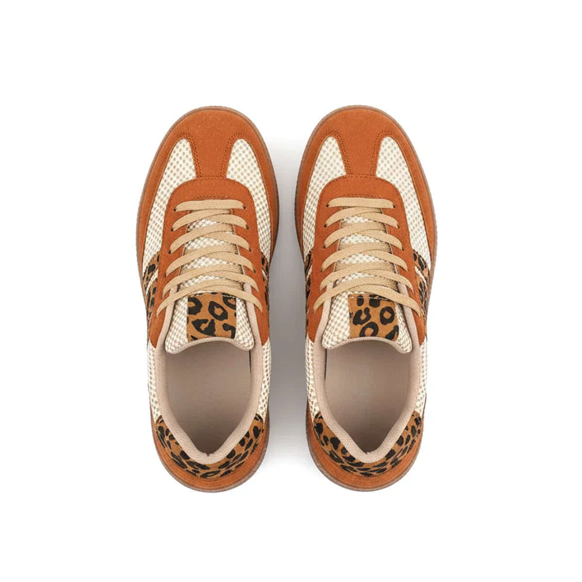 Samba Retro Brown/Beige Leopard Sneakers