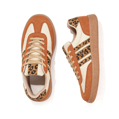 Samba Retro Brown/Beige Leopard Sneakers