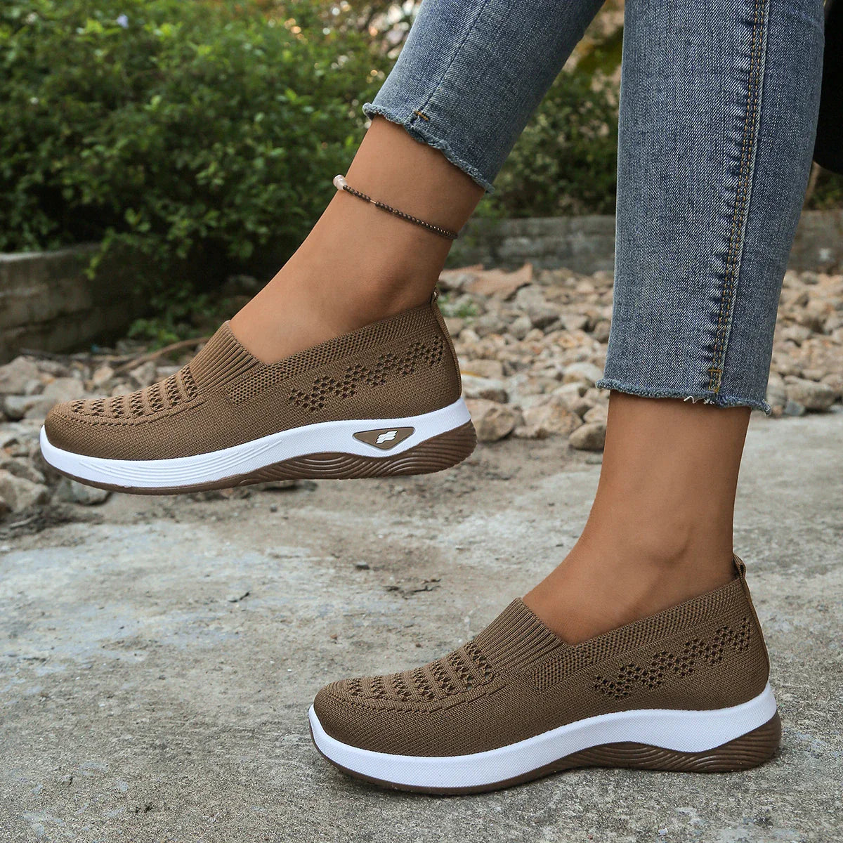 AeroFlex Knit Slip-On Sneakers