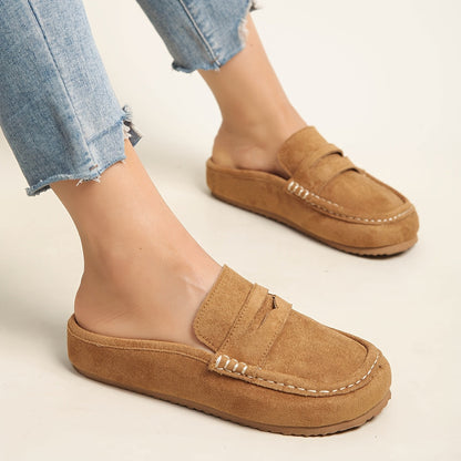 SoftStep Suede Mule Loafers